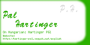 pal hartinger business card